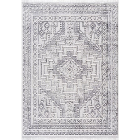 United Weavers 5 ft. 3 in. x 7 ft. 2 in. Chelsea Novel Rectangle Area Rug, Gray 2920 81572 58